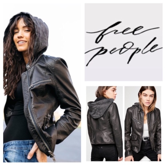 Free People Jackets & Blazers - Free People Monroe Vegan Leather Jacket - SZ L